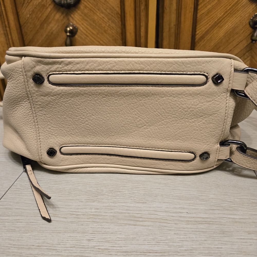 Philo Cream Leather Convertible  Backpack - Picture 8 of 8